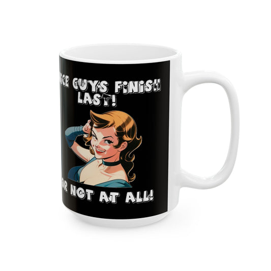 Nice Guys (Black) - Ceramic Mug, (11oz, 15oz)