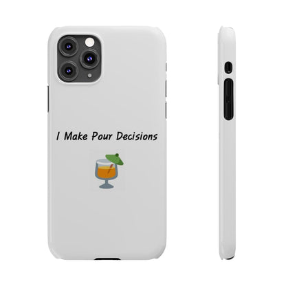 Pour Decisions Cocktail (White) - Slim Phone Cases - Better Mode