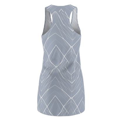 Women's Slate Pattern Cut & Sew Racerback Dress (AOP)