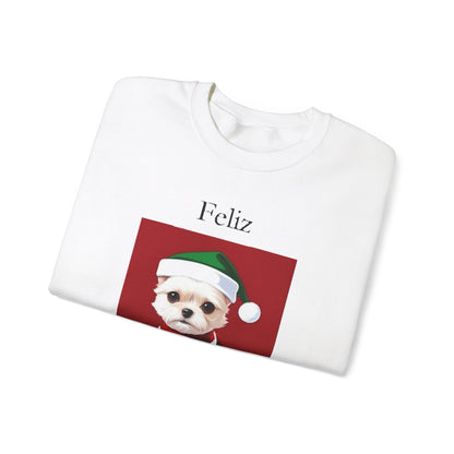 Christmas - Feliz Naughty Dog 2 - Unisex Heavy Blend™ Crewneck Sweatshirt - Better Mode