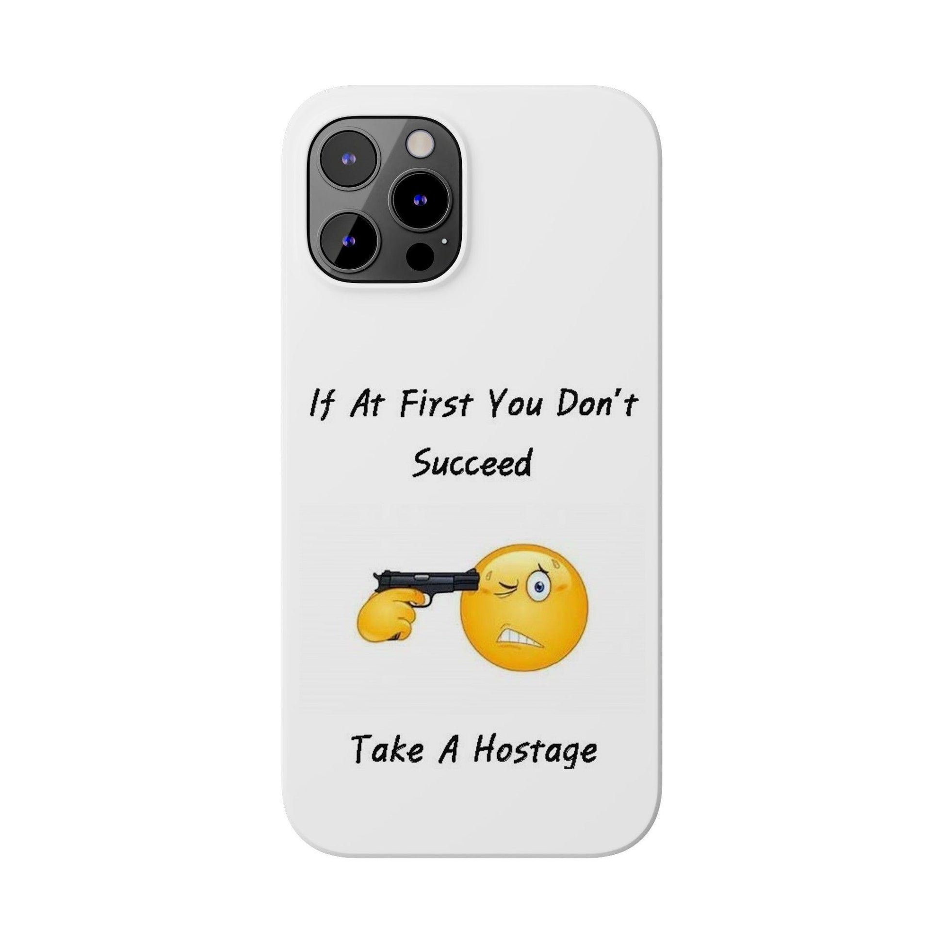 Hostage (White) - Slim Phone Cases - Better Mode