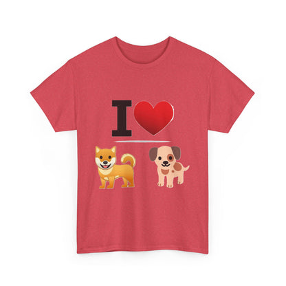 I Heart Dogs - Unisex Heavy Cotton T-Shirt - Better Mode