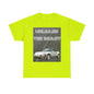 Unleash The Beast Classic Cars White - Unisex Heavy Cotton T-Shirt