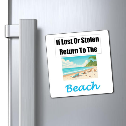 Lost Stolen Beach (White) - Magnets - Better Mode