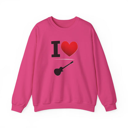 I Heart Guitar - Crewneck Sweatshirt