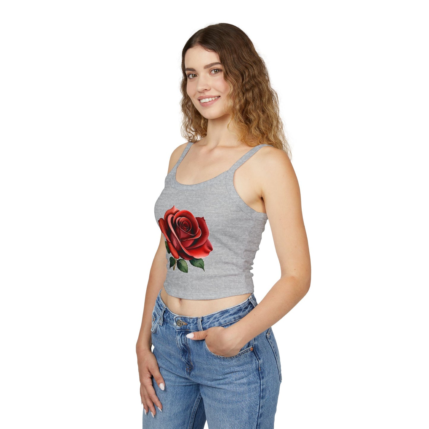 Rose - Women's Spaghetti Strap Tank Top