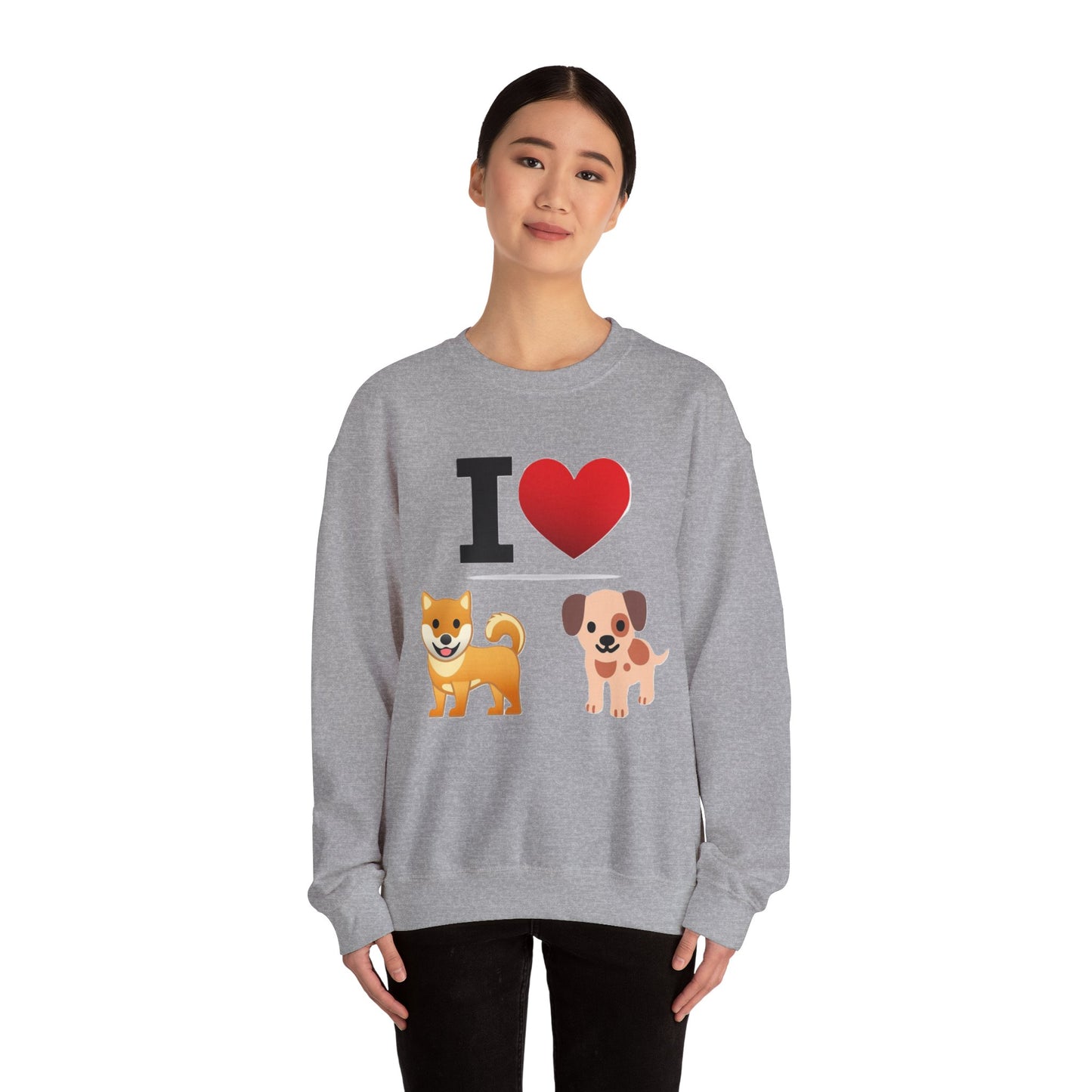 I Heart Dogs - Crewneck Sweatshirt