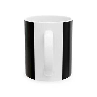 Red, White (Black) - Ceramic Mug, (11oz, 15oz)