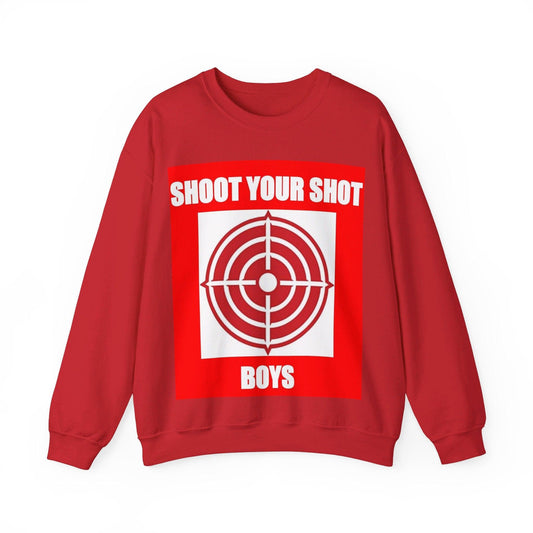 Shoot Shot (Red) - Unisex Heavy Blend™ Crewneck Sweatshirt