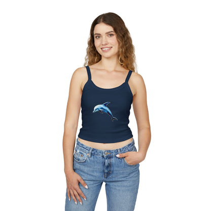 Dolphin - Women's Spaghetti Strap Tank Top