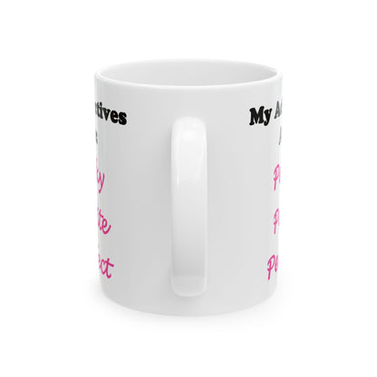 Perky (White) - Ceramic Mug, (11oz, 15oz)