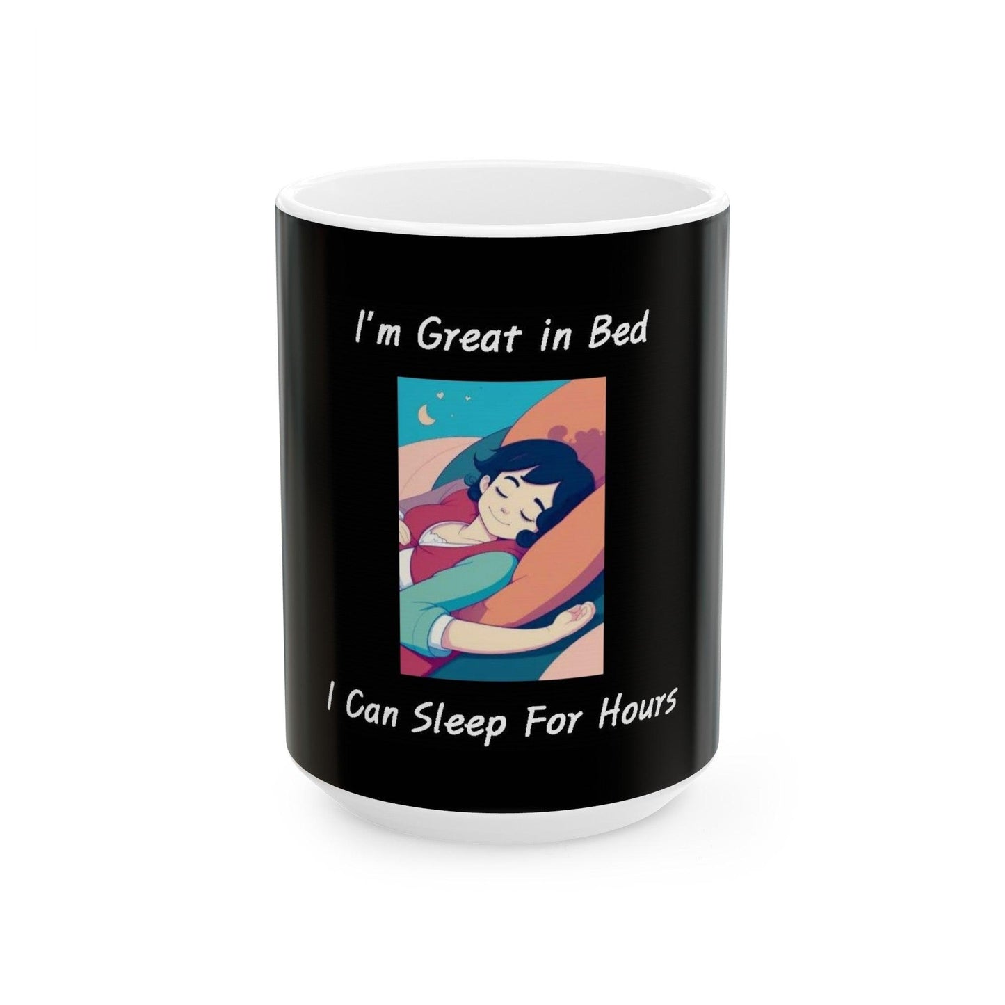 Great In Bed (Black) - Ceramic Mug, (11oz, 15oz) - Better Mode