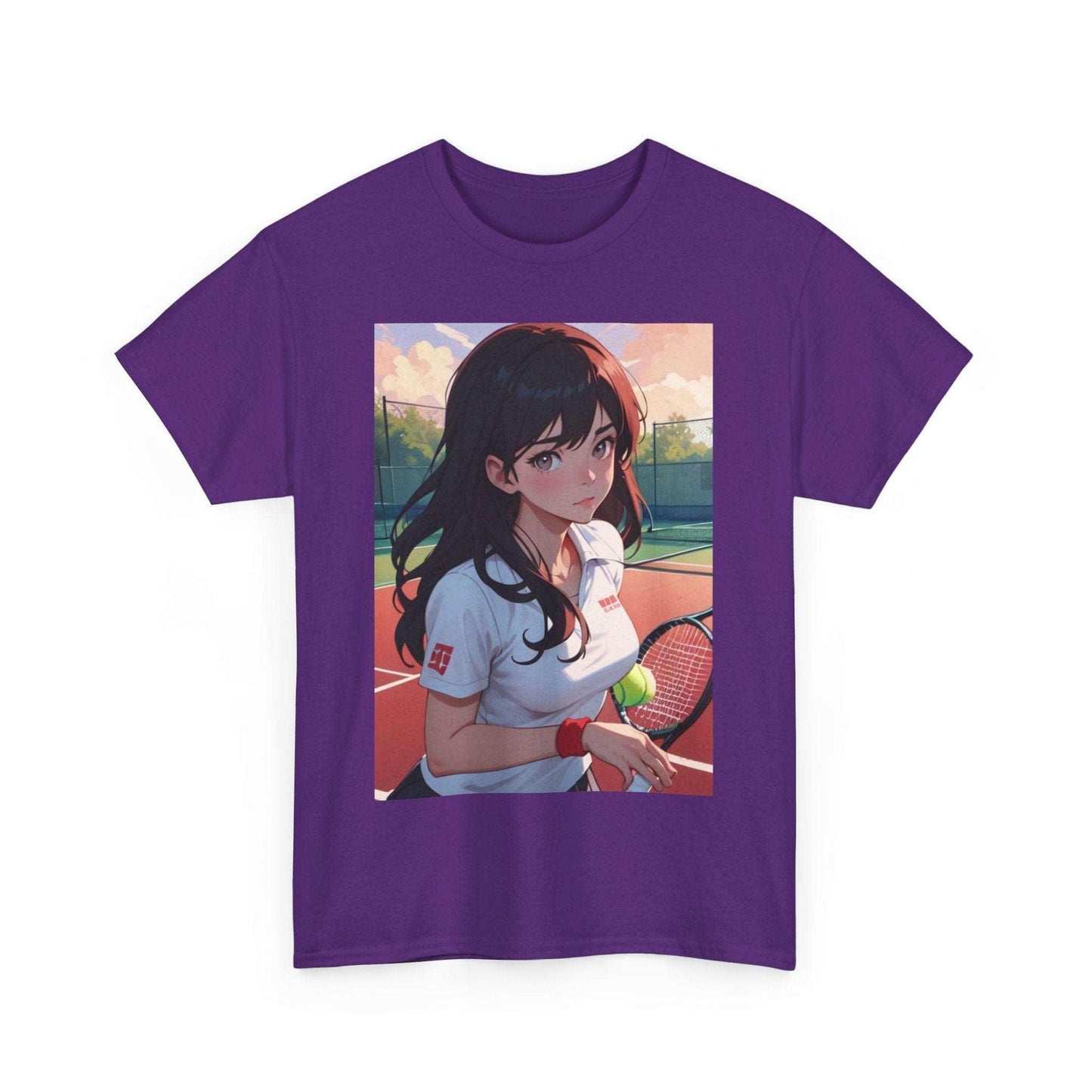 Anime Tennis 5 - Unisex Heavy Cotton T-Shirt