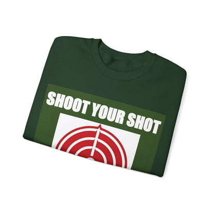 Shoot Shot (F Green) - Unisex Heavy Blend™ Crewneck Sweatshirt