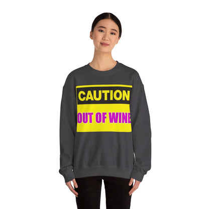 Caution Wine - Unisex Heavy Blend™ Crewneck Sweatshirt