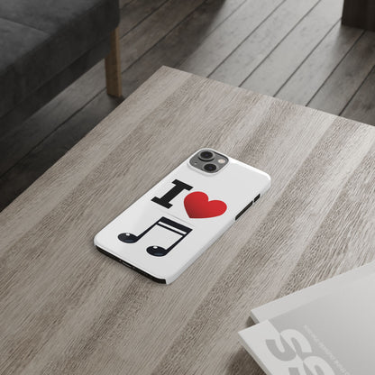 I Heart Music - Slim Phone Cases