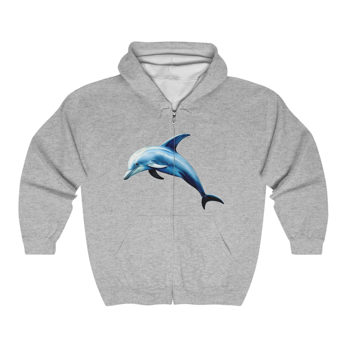 Dolphin 1 - Full Zip Hooded Sweatshirt