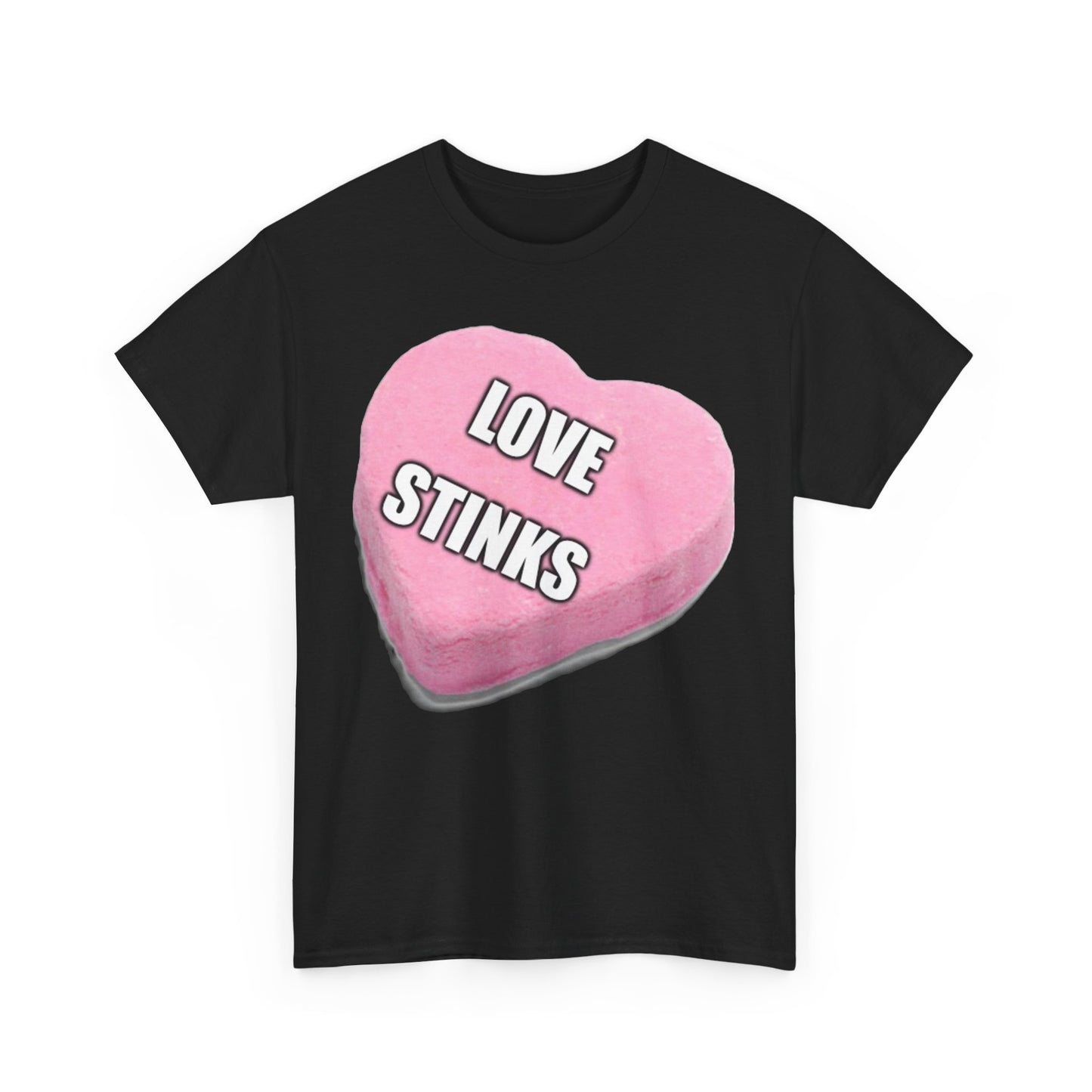 Candy Heart "Love Stinks" - Unisex Heavy Cotton T-Shirt - Better Mode