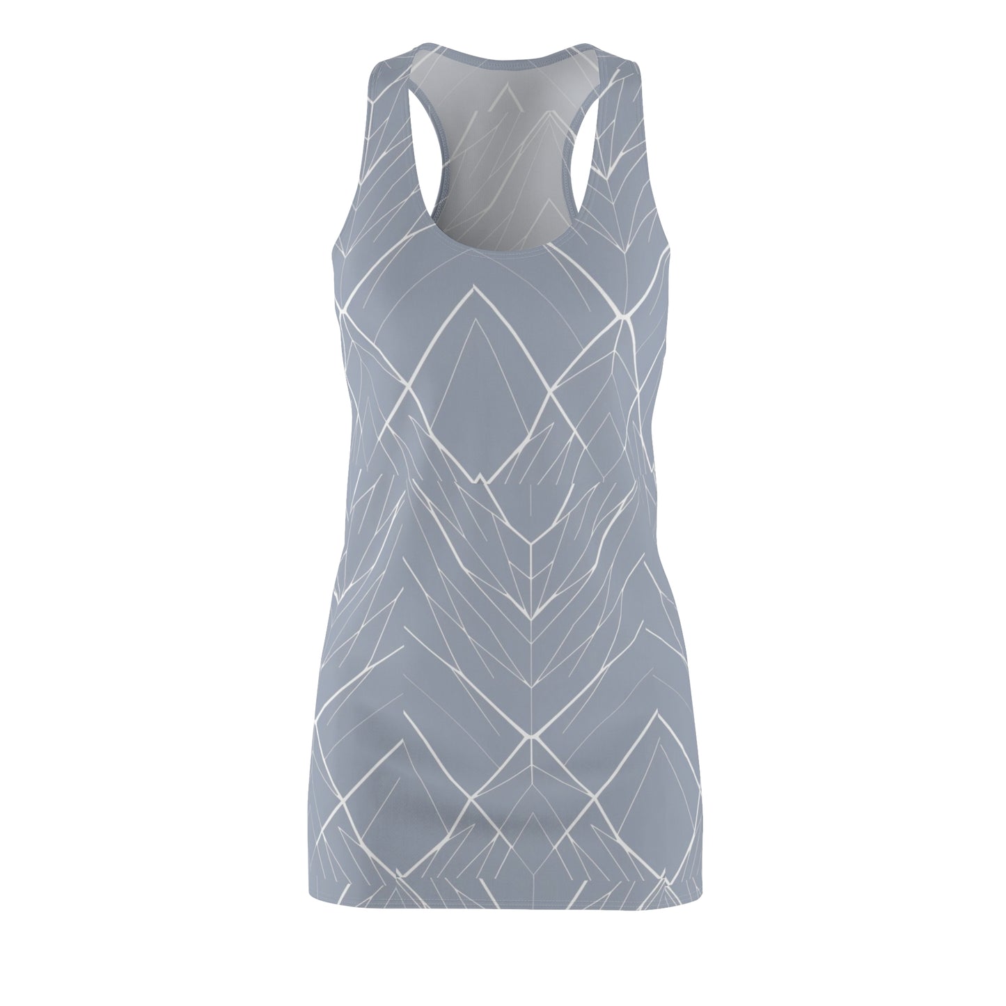 Women's Slate Pattern Cut & Sew Racerback Dress (AOP)