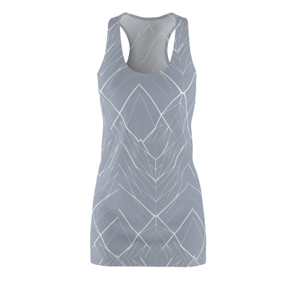 Women's Slate Pattern Cut & Sew Racerback Dress (AOP)