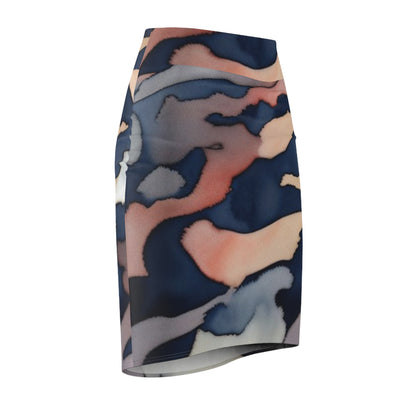 Camo Pattern Pencil Skirt