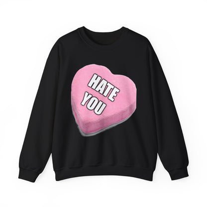 Candy Heart "Hate You" - Crewneck Sweatshirt - Better Mode