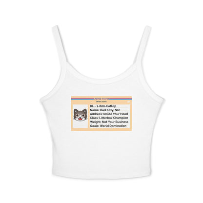 Women's Tank Top - Cat - Drivers License Design