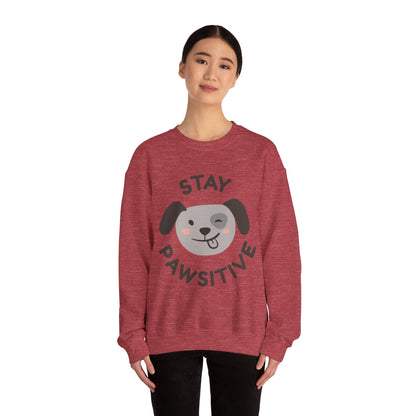 Stay Pawsitive - Crewneck Sweatshirt