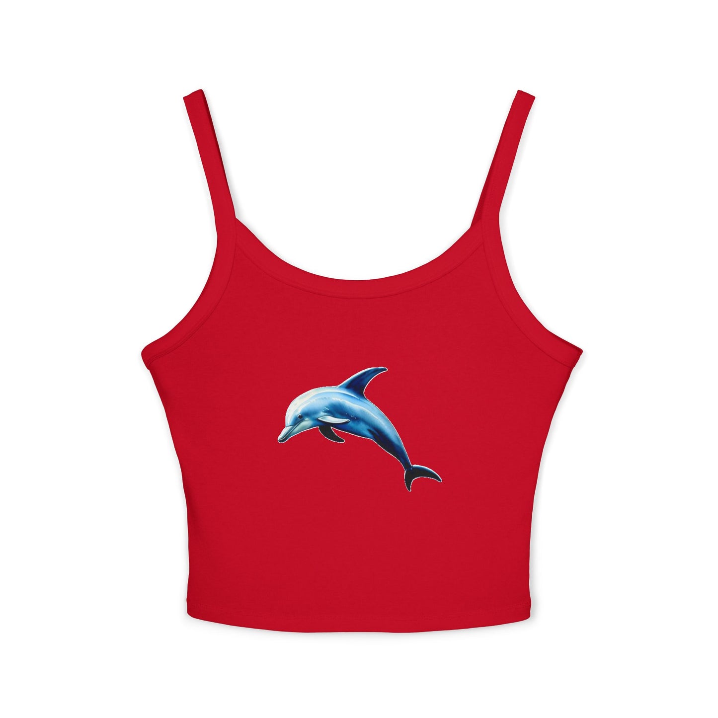 Dolphin - Women's Spaghetti Strap Tank Top