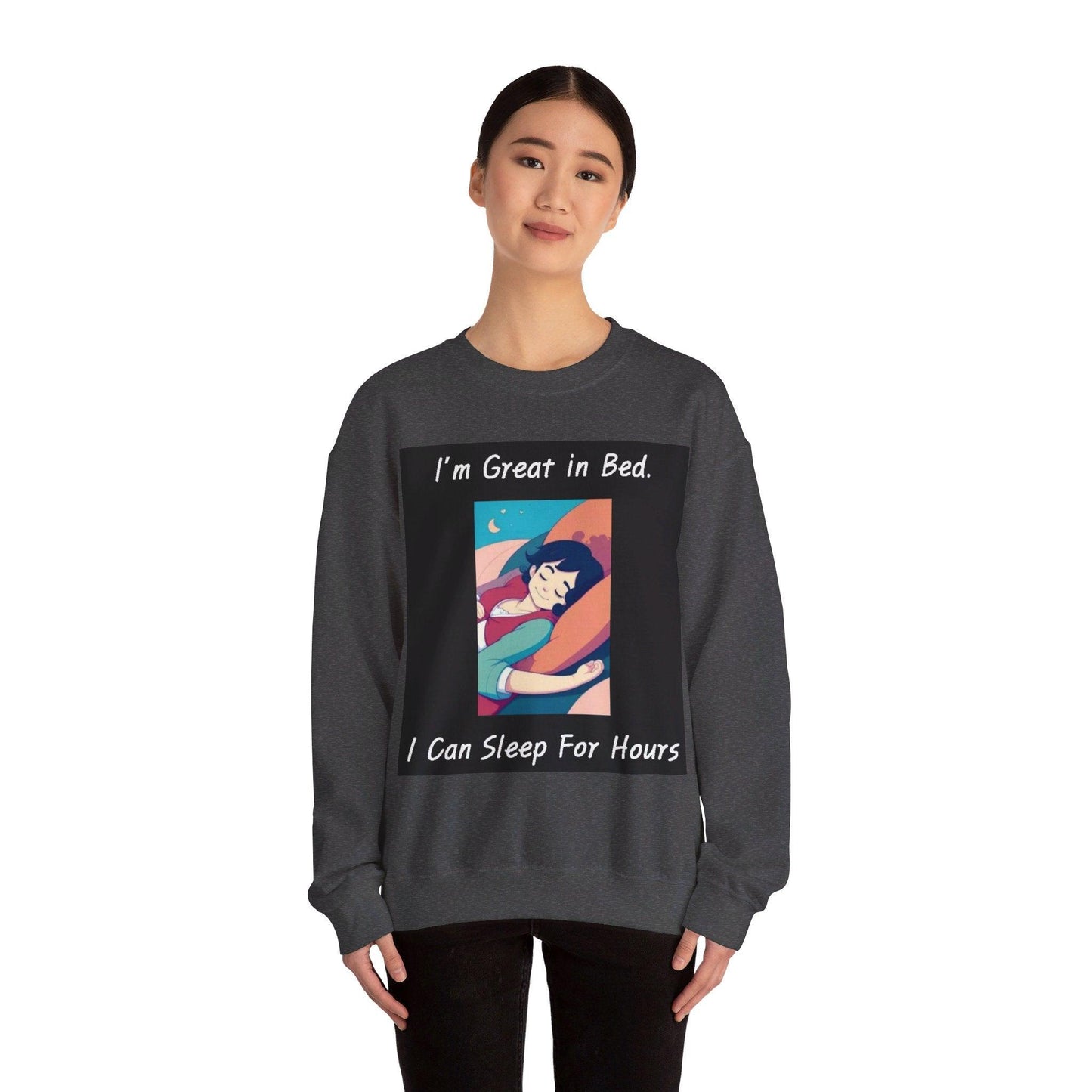 Great In Bed - Unisex Heavy Blend™ Crewneck Sweatshirt