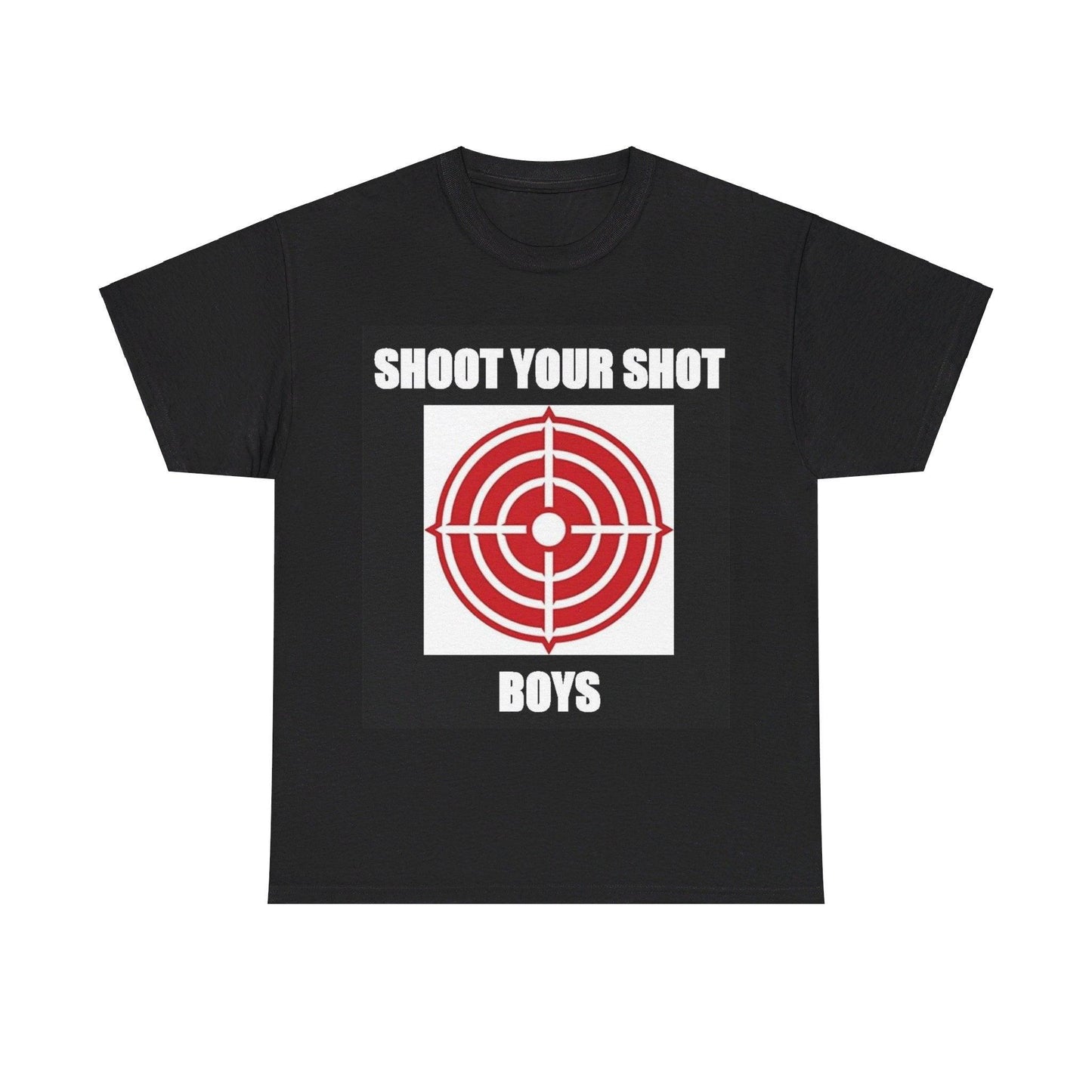 Shoot Your Shot (Black) - Unisex Heavy Cotton T-Shirt