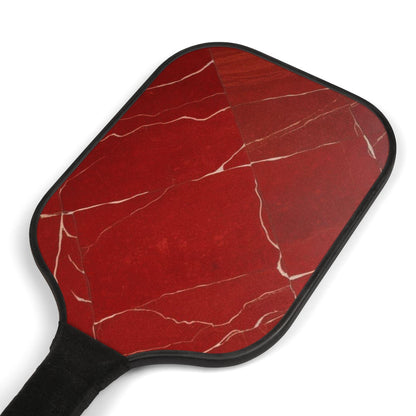 Red Marble Pattern - Pickleball Kit