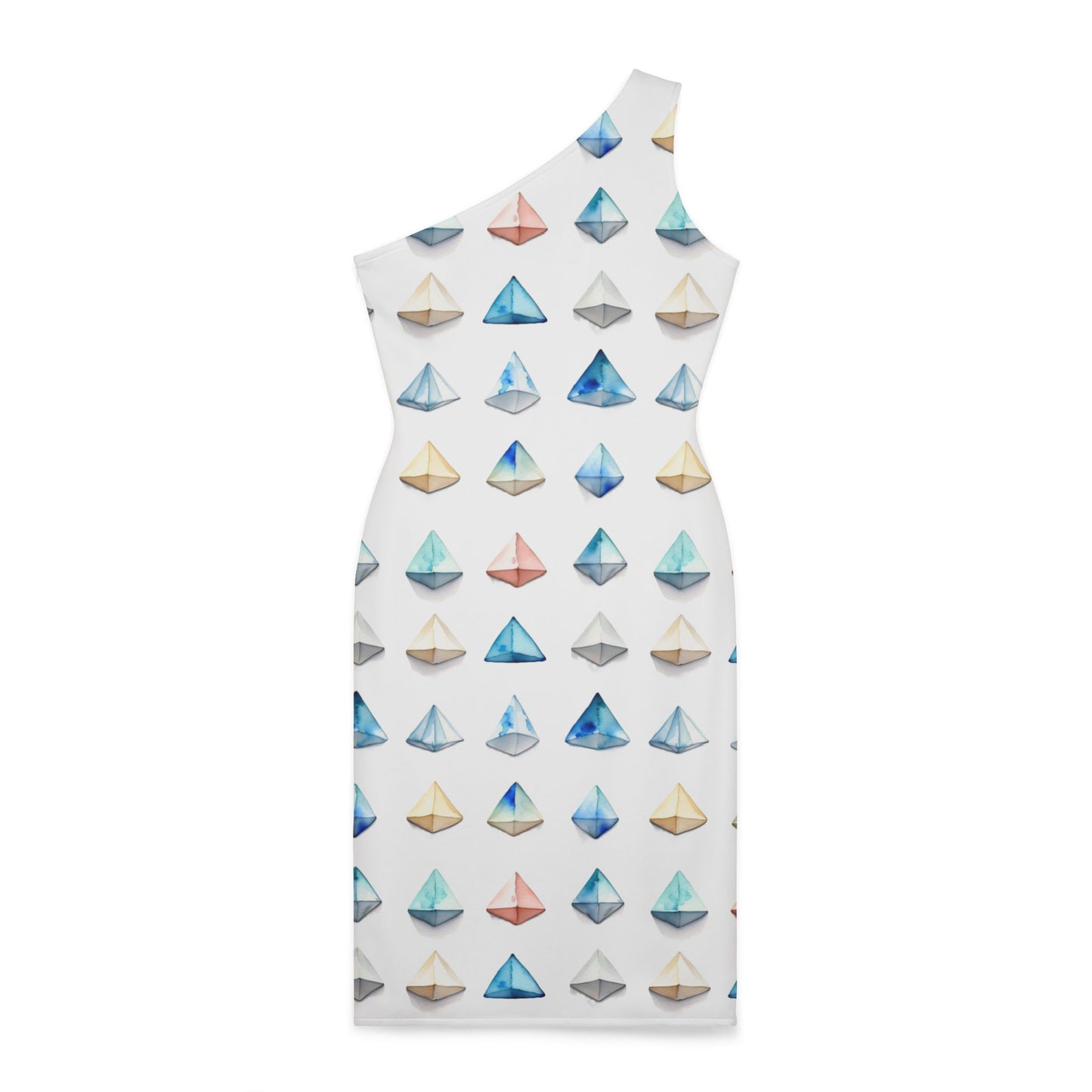 Triangle Pattern Shoulder Dress