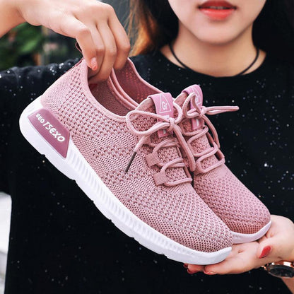 Women's Sneakers - Casual Cross Strap - Breathable Sneakers