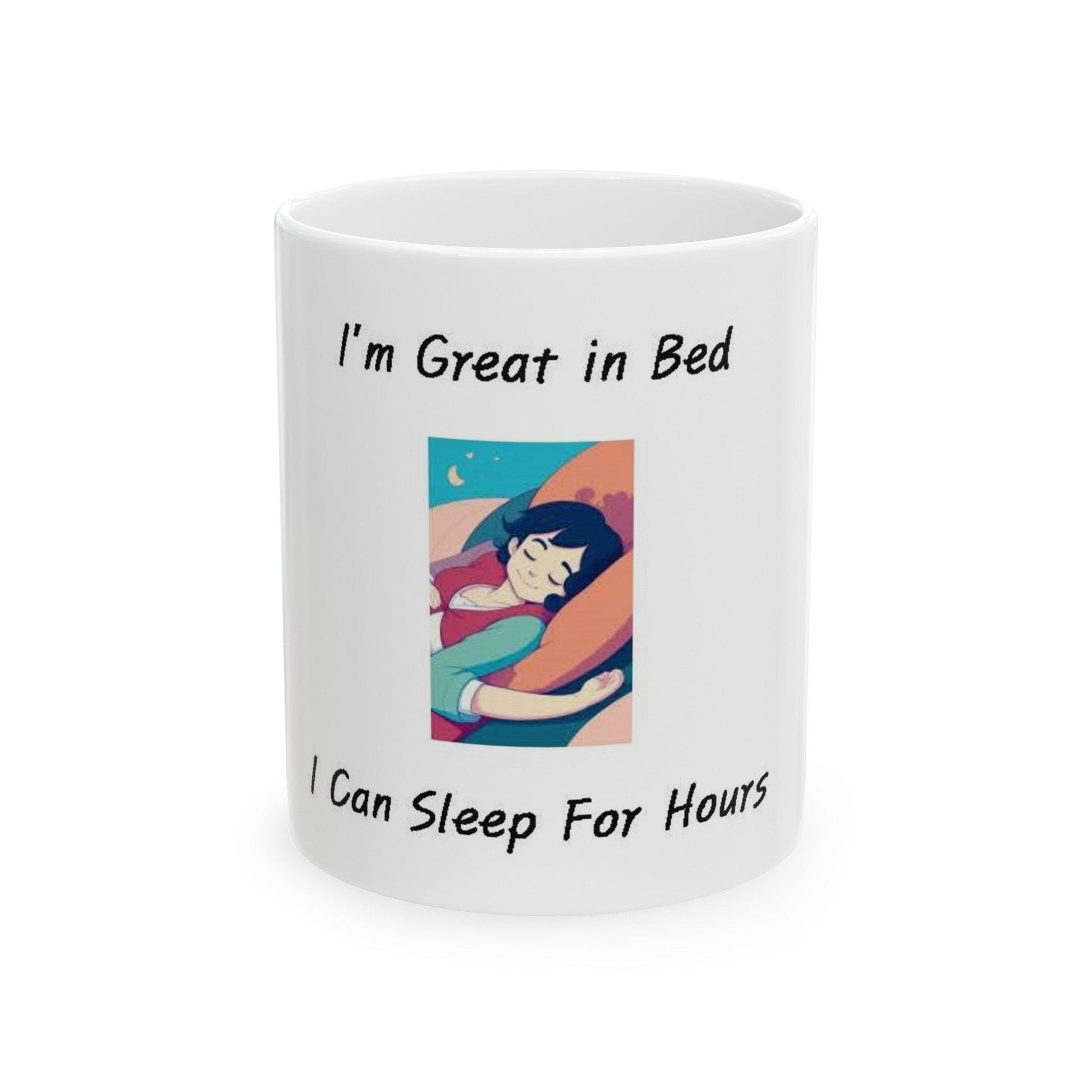 Great In Bed (White) - Ceramic Mug, (11oz, 15oz) - Better Mode