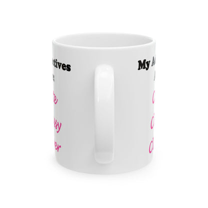 Cute (White) - Ceramic Mug, (11oz, 15oz)