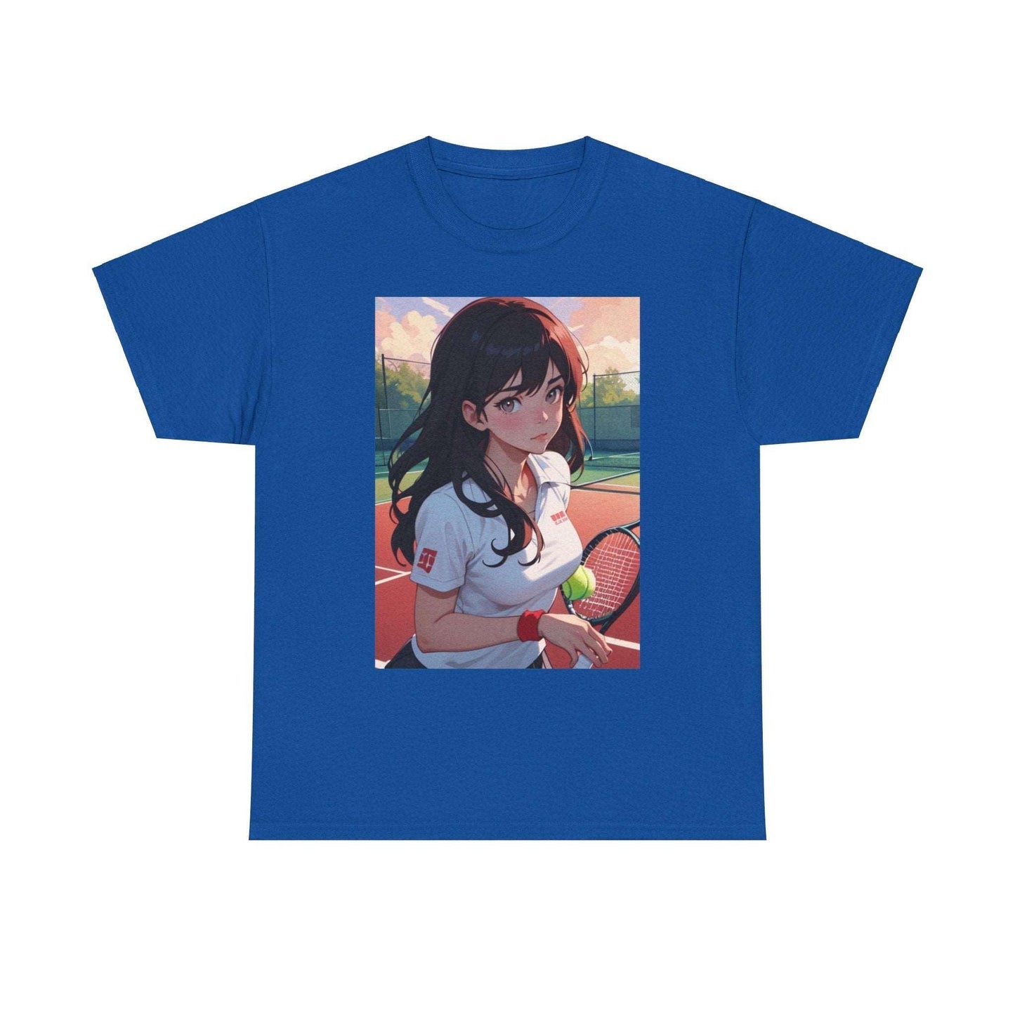 Anime Tennis 5 - Unisex Heavy Cotton T-Shirt