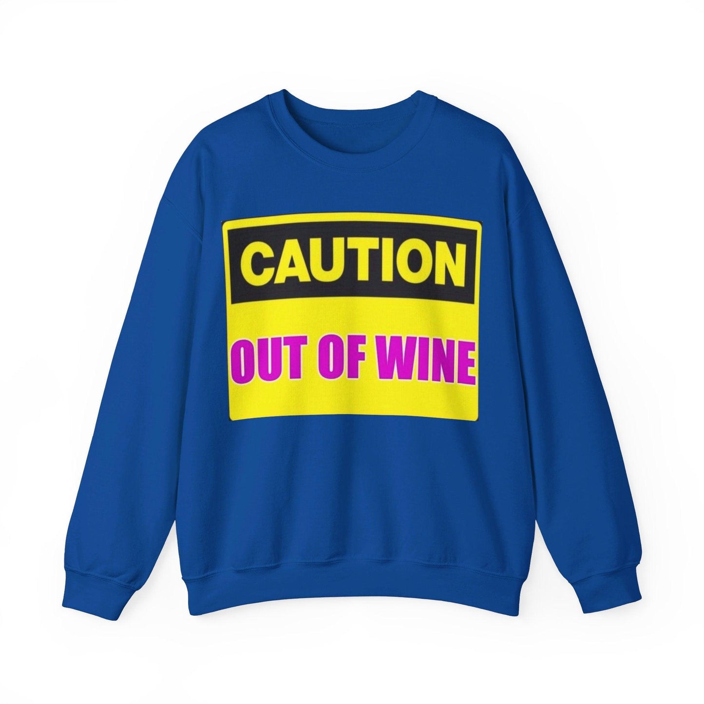 Caution Wine - Unisex Heavy Blend™ Crewneck Sweatshirt