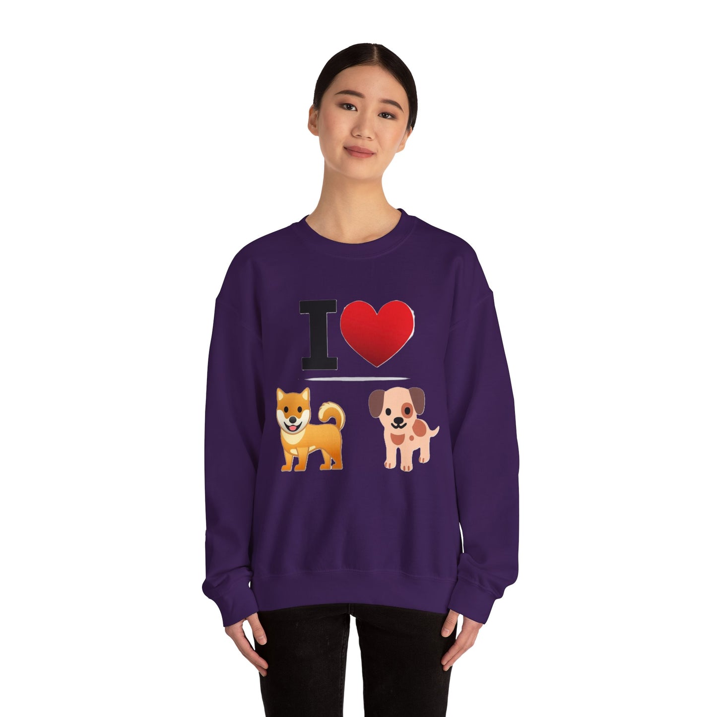 I Heart Dogs - Crewneck Sweatshirt