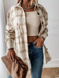 Oversized Women's Plaid Shirt Jacket