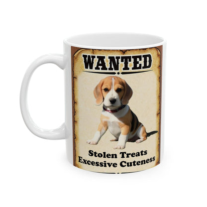 Wanted Poster Ceramic Mug - Beagle