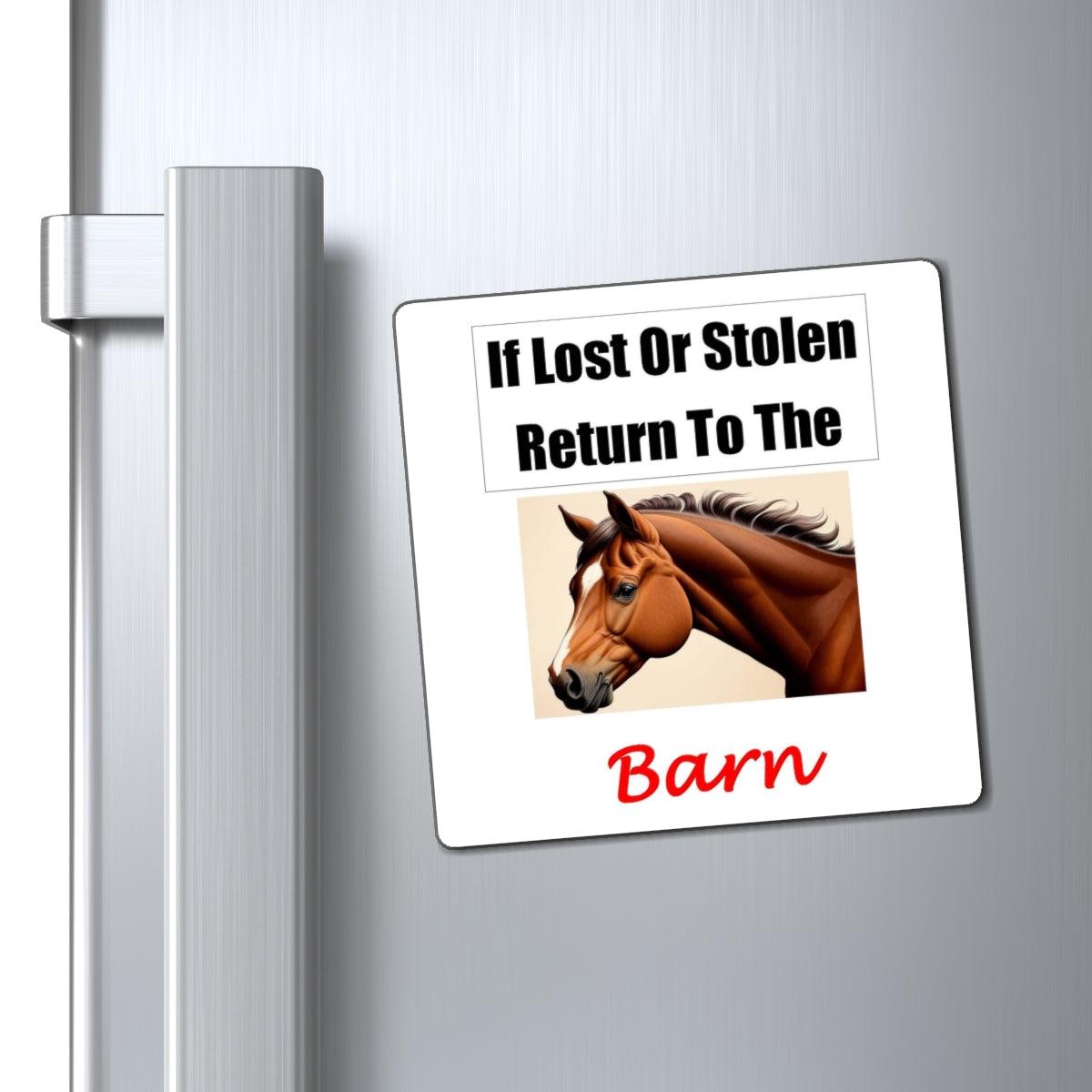 Lost Stolen Barn (White) - Magnets - Better Mode