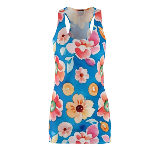 Floral Pattern Racerback Dress