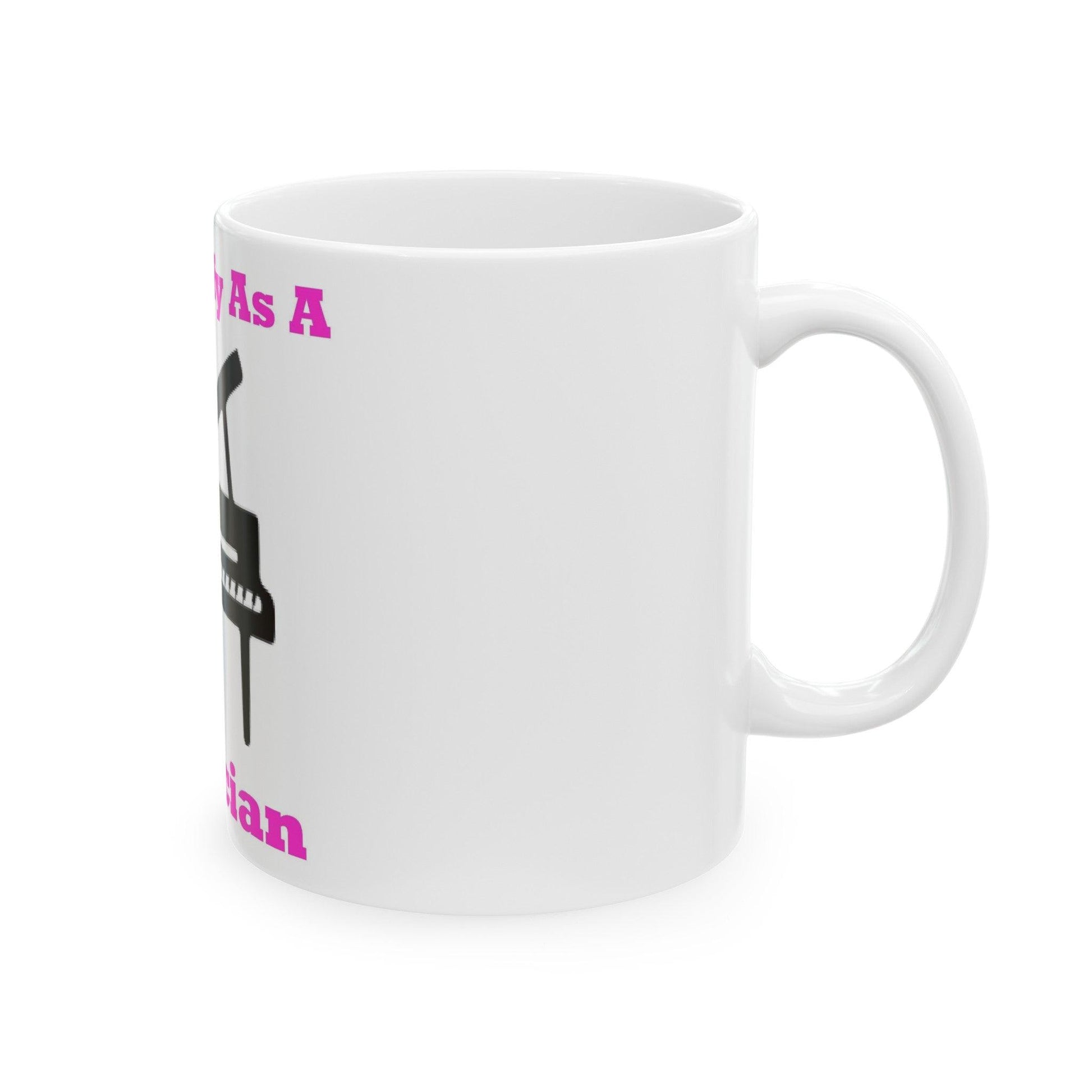 ID Musician (White) - Ceramic Mug, (11oz, 15oz) - Better Mode