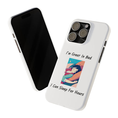 Great In Bed (White) - Slim Phone Cases - Better Mode