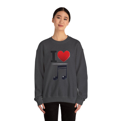 I Heart Music - Crewneck Sweatshirt