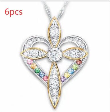 Heart Shaped Cross Pendant - Better Mode