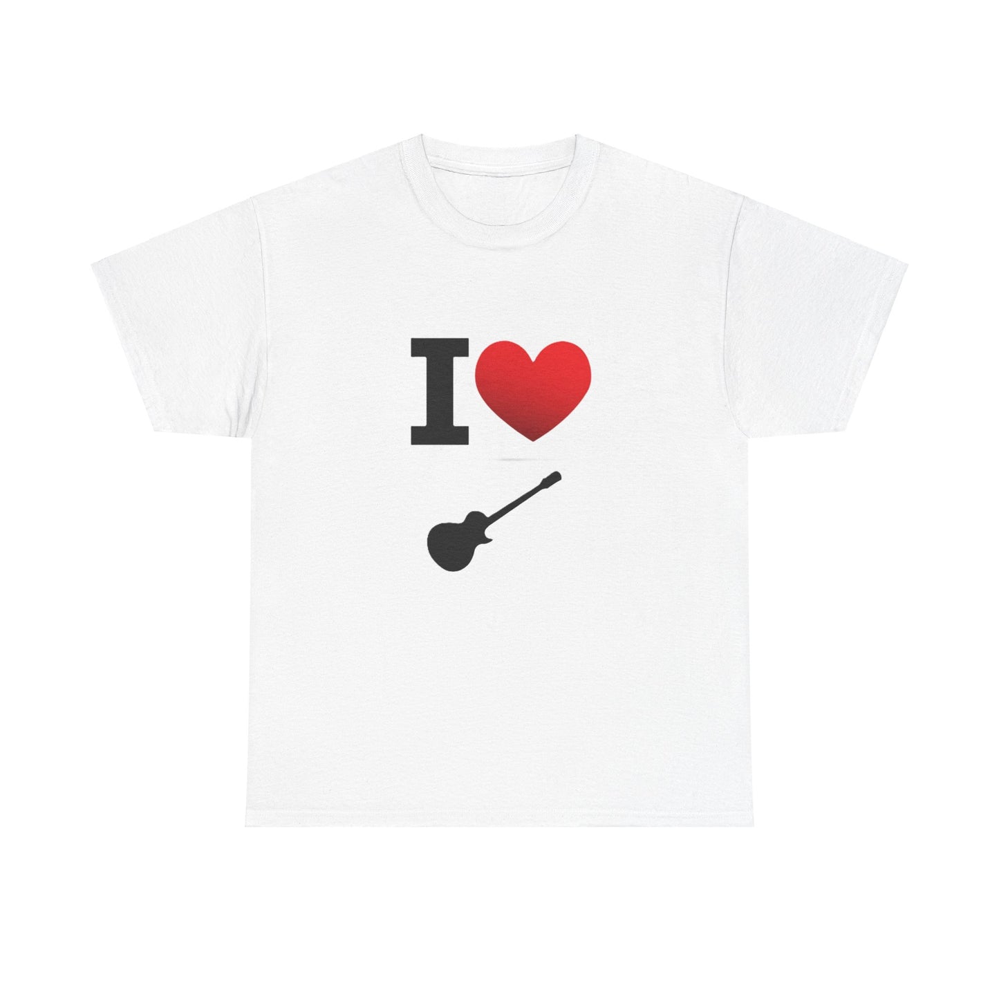 I Heart Guitar - Unisex Heavy Cotton T-Shirt - Better Mode