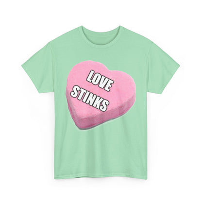 Candy Heart "Love Stinks" - Unisex Heavy Cotton T-Shirt - Better Mode