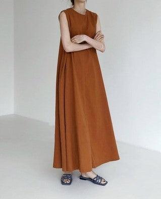 Sleeveless Maxi Shift Dress